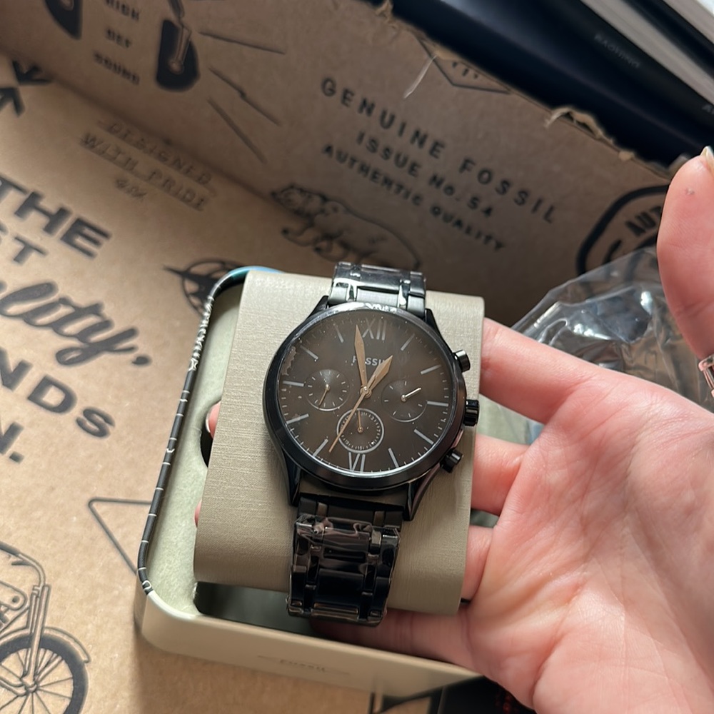 Black Stainless Steel Watch